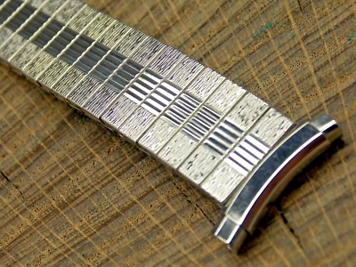 Vintage NOS Unused Watch Band 16mm-21mm Expansion Stainless Steel Bulova - Image 1 of 3