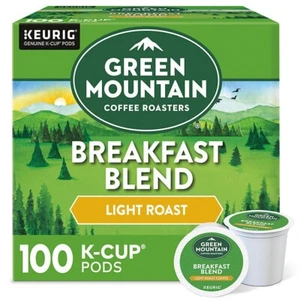 Green Mountain Coffee Breakfast Blend K-Cup Pods (100 ct.) Free Shipping - Picture 1 of 12