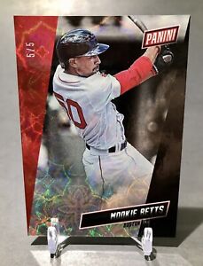 2019 Panini The National Mookie Betts #/5 Galactic Parallel SSP SP Rare Red Sox