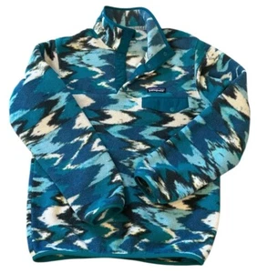 Patagonia Pullover Synchilla Sweater Womens Size XS Aztec Blues Indian Western - Picture 1 of 5