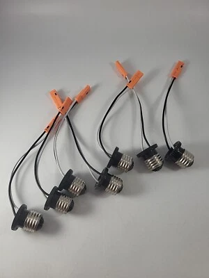 E26 Adapter Male Screw in Light Bulb Sockets Pigtails QTY 7 - Изображение 1 из 4