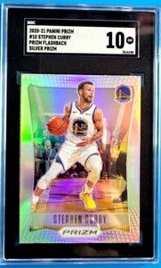 2020-21 Panini Prizm #10 Stephen Curry Prizm - Flashback Silver Prizm - SGC 10 - Bild 1 von 2