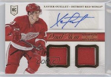 2013-14 Panini National Treasures Dual Memorabilia Xavier Ouellet Rookie Auto RC