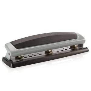 Swingline Precision Pro Hole Punch 2 3 Hole Black Silver 10 Sheet Capacity - Picture 1 of 5