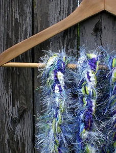Braided Lariat Scarf - Colors: Puprle, Lavender, Aqua, White, Pink, Lime, Navy - Picture 1 of 8