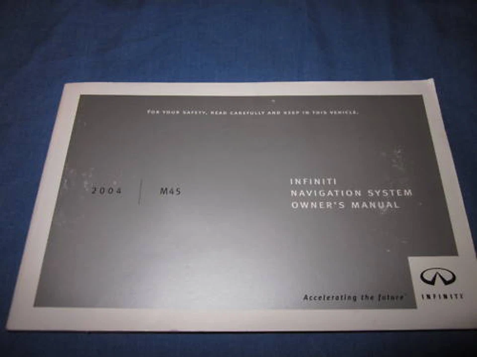 2004 Infiniti M45 Navegación Propietarios Manual USUARIO Nav - Imagen 1 de 1