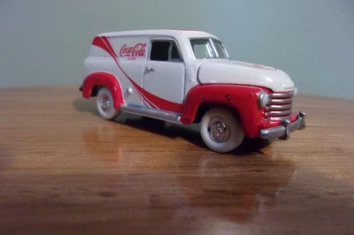 COCA-COLA JOHNNY WHITE LIGHTNING 1950 CHEVY PANEL TRUCK diecast 1:64 COKE NEW - Image 1 of 4