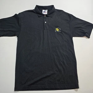 Camisa Polo Negra De Colección Colorado Buffaloes Hombres Talla L Grande Logo Atlética - Imagen 1 de 13