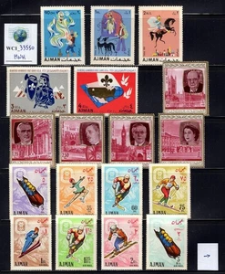 WC1_33550 AJMAN. Lot Briefmarken 60er Jahre. postfrisch. Etwas Toning - Bild 1 von 1