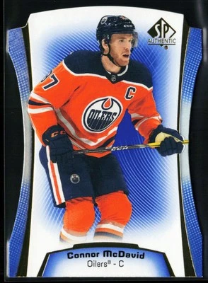 2021-22 SP Authentic Die Cut Blue #DC-1 Connor McDavid - Image 1 of 2