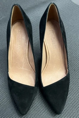 Madewell черные замшевые каблуки 7 - Изображение 1 из 4