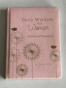 Daily Wisdom For Women Journal Carol Lynn Fitzpatrick 2014 Barbour Pink Floral - Picture 1 of 7