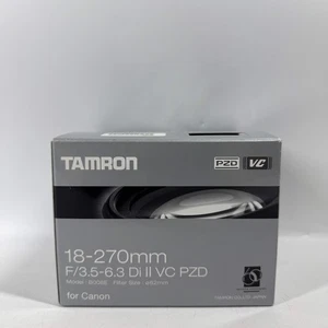 New Tamron 18-270mm F/3.5-6.3 Di II VC PZD For Canon EF Mount - Picture 1 of 6