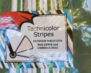 Tovaglia Nuova Technicolor Verde Ombrello con Cerniera 70” Tonda - Foto 1 di 4