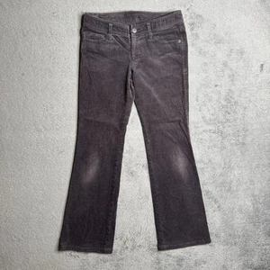 COMME CA DU MODE Corduroy Bootcut Jeans Pants Gray Womens 27x28 Flap Pockets - Picture 1 of 10