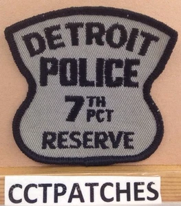 DETROIT, MICHIGAN POLICE 7TH PRECINCT RESERVE SHOULDER PATCH MI - Picture 1 of 2