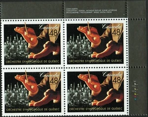 Canada sc#1968 Québec Symphony Orchestra: Conductor's Hands, UR Block, Mint-NH - Picture 1 of 2