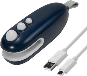 Mini Bag Sealer, 2 in 1 Heat Sealer & Cutter, USB-C Rechargeable Portable Handhe - Picture 1 of 12