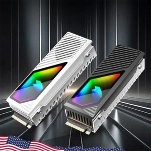 M.2 2280 SSD Heatsink Heat Sink Cooler 5V 3 Pin ARGB Solid State Drive Cooler - Afbeelding 1 van 23