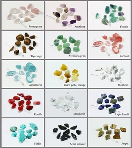 Indicador de piedras preciosas INWARIA 6-17mm 50 piezas pepitas cuentas de piedras semipreciosas, P-86 - Imagen 1 de 16