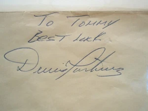 Baseball player DENNIS MARTINEZ Autograph w/ personal note - Picture 1 of 5