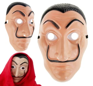 Salvador Dali Maske 'Haus aus Papier': Strapazierfähiger Kunststoff für Fans der - Bild 1 von 9