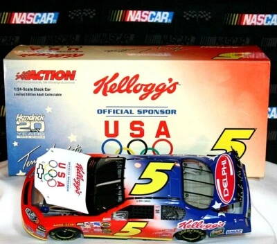 2004 Action #5 Terry Labonte Kellogs U.S. Olympics Chevy Monte Carlo 1/24 RARE!! - Image 1 of 4