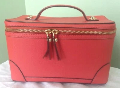 HENRI BENDEL WEST 57TH TRAIN CASE IN RED DAMAGED CROSSBODY STRAP - Изображение 1 из 4