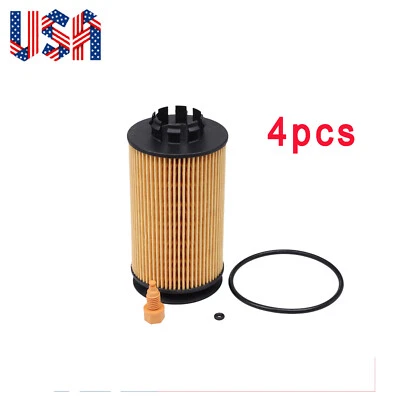 Juego de 4 filtros de aceite de motor aptos para Mitsubishi Fuso Canter FE180 FG4X4 2012-2017 Foto 1 de 4