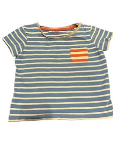 Camiseta Baby Boden Azul Rayas Talla 3 años - Imagen 1 de 4