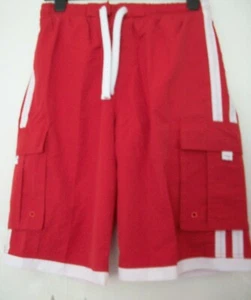 MENS/ BOYS RED & WHITE SHORTS SIZE S NWOT - Picture 1 of 5