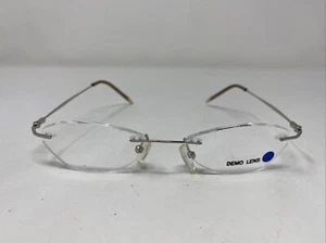 eyewear RAIN SILVER 48-18-135 Metal Rimless Eyeglasses Frame D612 - Picture 1 of 8