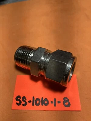 SS-1010-1-8 SWAGELOK SST CONECTOR MACHO, TUBO 5/8" X 1/2" MNPT Foto 1 de 2