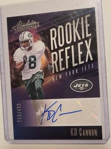 2017 Absolute Rookie Reflex Auto (#156/400) - KD Cannon - Jets - #RR-KD - Picture 1 of 2