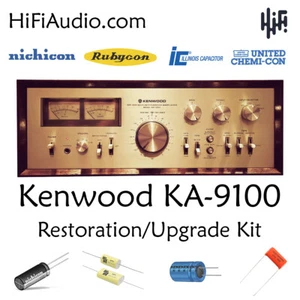 Kenwood  KA-9100 rebuild restoration recap upgrade kit repair filter capacitor - Picture 1 of 7