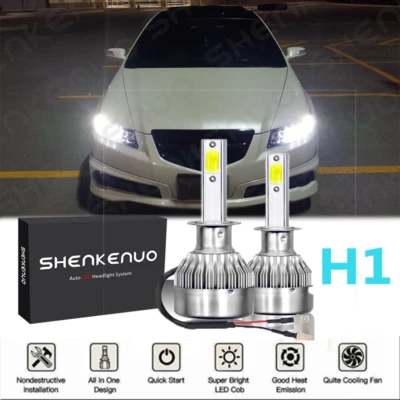 Kit de bombillas LED de haz alto 6000K para ACURA TSX 2004 2005 2006 2007 2008 Foto 1 de 4