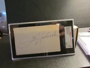 JOHN HAVLICEK AUTOGRAPH INDEX CARD COA BY SGC - Picture 1 of 2