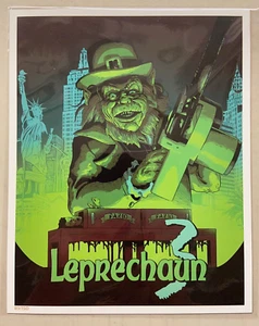 Leprechaun 3 Fan Art Autographed 8x10 Photo Artist Anderson Silva 89/150 - Picture 1 of 4