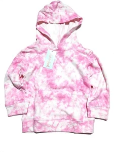 Girls 2T Pink Hooded Pullover Sweatshirt Hoodie Cat & Jack Kids Toddler Tie Dye - Picture 1 of 9