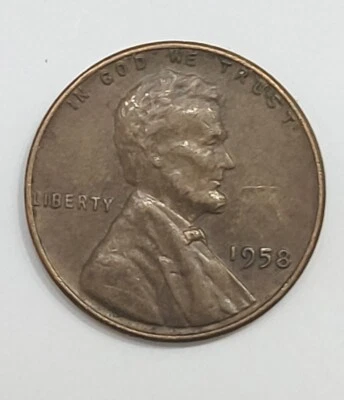 RARE 1958 Lincoln Wheat Penny Ddo/Ddr, Error Above Date. - Image 1 of 4