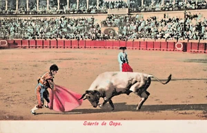 ES Spain-Capa's Luck-Bull Fight-Vintage 1905 Postcard (F7) - Picture 1 of 4