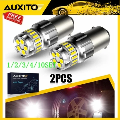 AUXITO 1156 P21W 7506 CANBUS LED Reverse Backup Light Error Free White  1~10Set - Изображение 1 из 4