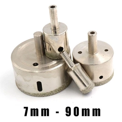 7 mm - 90 mm Diamantbohrkrone Glasbohrer Lochsäge Bohrer für Marmor Keramik - Bild 1 von 4