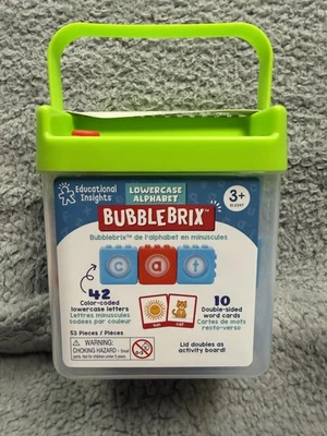 Educational Insights BubbleBrix Lowercase Alphabet 53 Piece Letters Set 3+ - Image 1 of 4