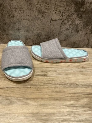 Mujer Talla Grande 9-10 Espumas de Ciervo Masaje Zapatillas Toboganes Foto 1 de 4