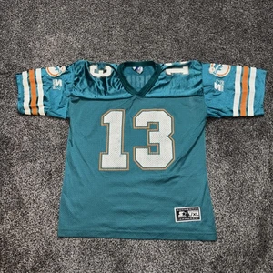 Vintage 90s Miami Dolphins Dan Marino #13 Youth L/XL NFL Jersey Old Logo - Picture 1 of 15