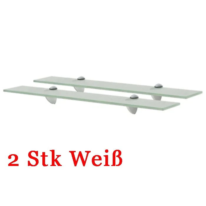 schwebendes Regal Glas 80x20 Cm 8 Mm #243799