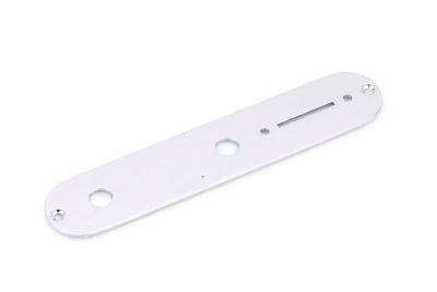 LUTHIERPARTS Tele® Control Plate Chrome fits 3/8"US-CTS Pots Thickness 2mm for 3-Ply Guards