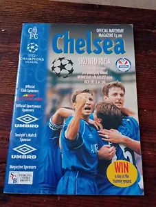 Chelsea V Skonto Riga 11 Aug 1999 Programme Champions League - Picture 1 of 2