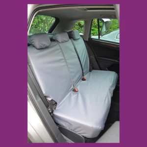 VW Volkswagen Tiguan 2016+ Tailored Waterproof Grey Rear Back Seat Covers - Picture 1 of 3